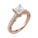 Load image into Gallery viewer, MAUD PRINCESS CUT MOISSANITE ENGAGEMENT RING