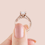 Load image into Gallery viewer, MAUD PRINCESS CUT MOISSANITE ENGAGEMENT RING