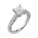 Load image into Gallery viewer, MAUD PRINCESS CUT MOISSANITE ENGAGEMENT RING