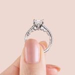 Load image into Gallery viewer, MAUD PRINCESS CUT MOISSANITE ENGAGEMENT RING