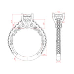 Load image into Gallery viewer, MAUD ROUND CUT MOISSANITE ENGAGEMENT RING
