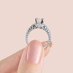 Load image into Gallery viewer, LUXE EMERALD CUT MOISSANITE ENGAGEMENT RING