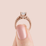 Load image into Gallery viewer, LUXE PRINCESS CUT MOISSANITE ENGAGEMENT RING