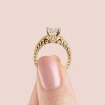 Load image into Gallery viewer, LUXE PRINCESS CUT MOISSANITE ENGAGEMENT RING