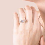 Load image into Gallery viewer, LUXE ROUND CUT MOISSANITE ENGAGEMENT RING