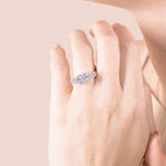 Load image into Gallery viewer, LUXE ROUND CUT MOISSANITE ENGAGEMENT RING