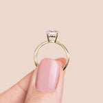 Load image into Gallery viewer, DEMI ROUND CUT MOISSANITE ENGAGEMENT RING