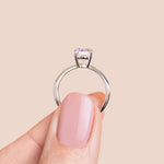 Load image into Gallery viewer, DEMI ROUND CUT MOISSANITE ENGAGEMENT RING