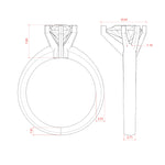 Load image into Gallery viewer, ISLE PEAR CUT MOISSANITE ENGAGEMENT RING