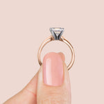 Load image into Gallery viewer, ISLE PRINCESS CUT MOISSANITE ENGAGEMENT RING