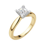 Load image into Gallery viewer, ISLE PRINCESS CUT MOISSANITE ENGAGEMENT RING