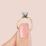 Load image into Gallery viewer, ISLE PRINCESS CUT MOISSANITE ENGAGEMENT RING