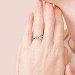 Load image into Gallery viewer, ISLE PRINCESS CUT MOISSANITE ENGAGEMENT RING