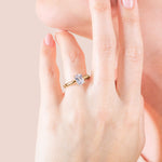 Load image into Gallery viewer, ISLE RADIANT CUT MOISSANITE ENGAGEMENT RING