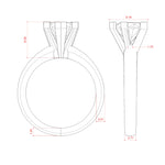 Load image into Gallery viewer, ISLE HEART CUT MOISSANITE ENGAGEMENT RING