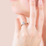 Load image into Gallery viewer, ISLE EMERALD CUT MOISSANITE MOISSANITE ENGAGEMENT RING