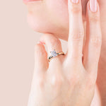 Load image into Gallery viewer, ISLE EMERALD CUT MOISSANITE MOISSANITE ENGAGEMENT RING