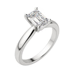 Load image into Gallery viewer, ISLE EMERALD CUT MOISSANITE MOISSANITE ENGAGEMENT RING