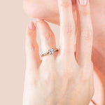 Load image into Gallery viewer, ISLE CUSHION CUT MOISSANITE ENGAGEMENT RING