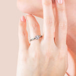Load image into Gallery viewer, ISLE CUSHION CUT MOISSANITE ENGAGEMENT RING