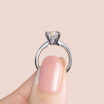 Load image into Gallery viewer, ISLE CUSHION CUT MOISSANITE ENGAGEMENT RING