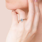 Load image into Gallery viewer, ISLE 6-PRONG OVAL CUT MOISSANITE ENGAGEMENT RING