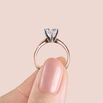 Load image into Gallery viewer, ISLE 6-PRONG OVAL CUT MOISSANITE ENGAGEMENT RING