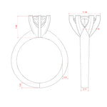 Load image into Gallery viewer, ISLE 6-PRONG OVAL CUT MOISSANITE ENGAGEMENT RING