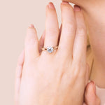 Load image into Gallery viewer, ISLE 6-PRONG ROUND CUT MOISSANITE ENGAGEMENT RING