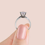 Load image into Gallery viewer, ISLE 6-PRONG ROUND CUT MOISSANITE ENGAGEMENT RING