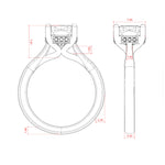 Load image into Gallery viewer, HERO CUSHION CUT MOISSANITE ENGAGEMENT RING