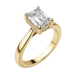 Load image into Gallery viewer, HERO EMERALD CUT MOISSANITE ENGAGEMENT RING
