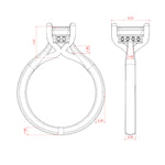 Load image into Gallery viewer, HERO EMERALD CUT MOISSANITE ENGAGEMENT RING