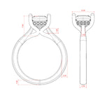 Load image into Gallery viewer, HERO PRINCESS CUT MOISSANITE ENGAGEMENT RING