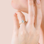 Load image into Gallery viewer, HERO RADIANT CUT MOISSANITE ENGAGEMENT RING