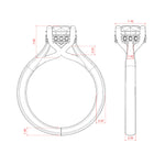 Load image into Gallery viewer, HERO ROUND CUT MOISSANITE ENGAGEMENT RING
