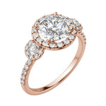 Load image into Gallery viewer, ADDY ROUND CUT MOISSANITE ENGAGEMENT RING