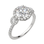 Load image into Gallery viewer, ADDY ROUND CUT MOISSANITE ENGAGEMENT RING