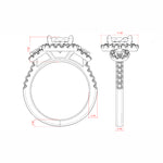 Load image into Gallery viewer, ADDY ROUND CUT MOISSANITE ENGAGEMENT RING