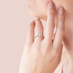 Load image into Gallery viewer, EDGY ACCENTED RADIANT CUT MOISSANITE ENGAGEMENT RING