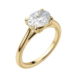 Load image into Gallery viewer, EDGY CLASSIC OVAL CUT MOISSANITE ENGAGEMENT RING