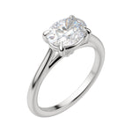 Load image into Gallery viewer, EDGY CLASSIC OVAL CUT MOISSANITE ENGAGEMENT RING
