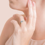 Load image into Gallery viewer, EYRE ROUND CUT MOISSANITE ENGAGEMENT RING