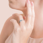 Load image into Gallery viewer, EYRE ROUND CUT MOISSANITE ENGAGEMENT RING