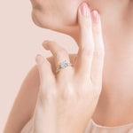 Load image into Gallery viewer, EYRE CUSHION CUT MOISSANITE ENGAGEMENT RING