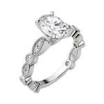 Load image into Gallery viewer, EYRE OVAL CUT MOISSANITE ENGAGEMENT RING