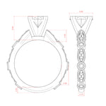 Load image into Gallery viewer, EYRE OVAL CUT MOISSANITE ENGAGEMENT RING