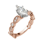 Load image into Gallery viewer, EYRE MARQUISE CUT MOISSANITE ENGAGEMENT RING