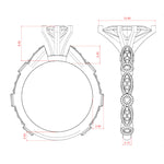 Load image into Gallery viewer, EYRE MARQUISE CUT MOISSANITE ENGAGEMENT RING