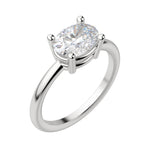 Load image into Gallery viewer, EDGY BASKET CLASSIC OVAL CUT MOISSANITE ENGAGEMENT RING